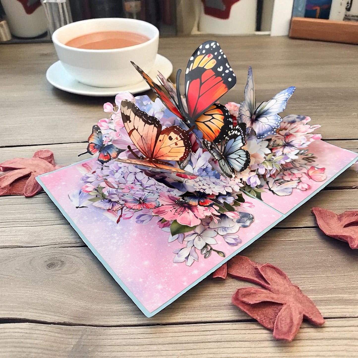 3D butterfly Pop Up card