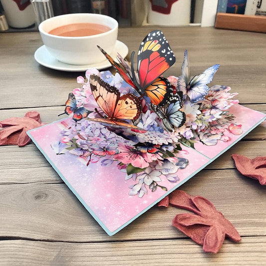3D butterfly Pop Up card