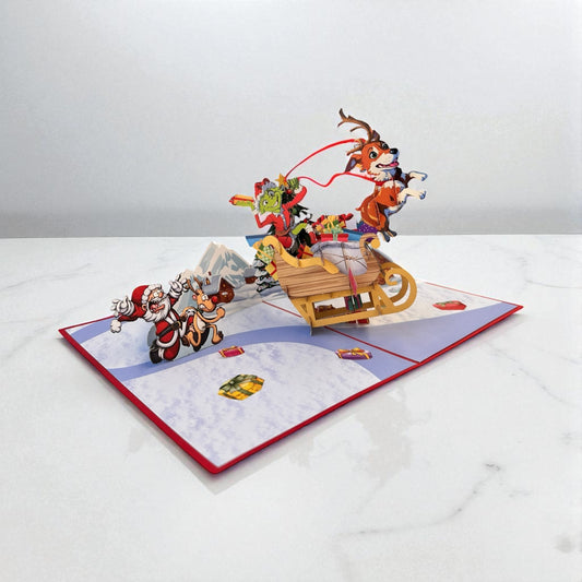 The Grinch  Christmas Pop Up Card