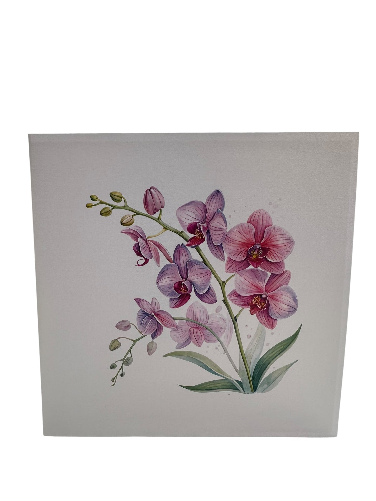 Orchid Harmony Pop Up Card