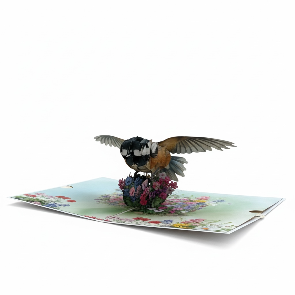 Chickadee Pop Up Card
