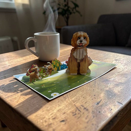 Cocker Spaniels Pop Up Card