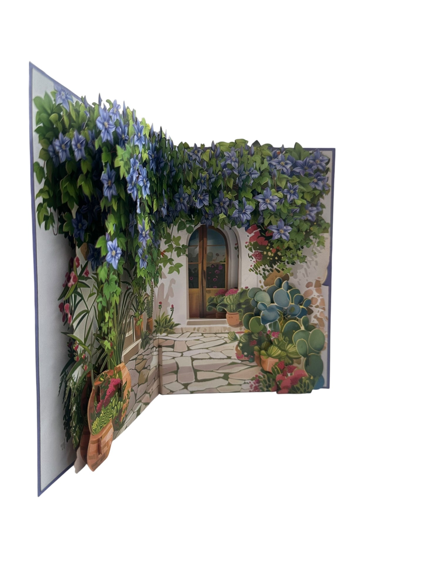 Clematis Garden Pop Up Card