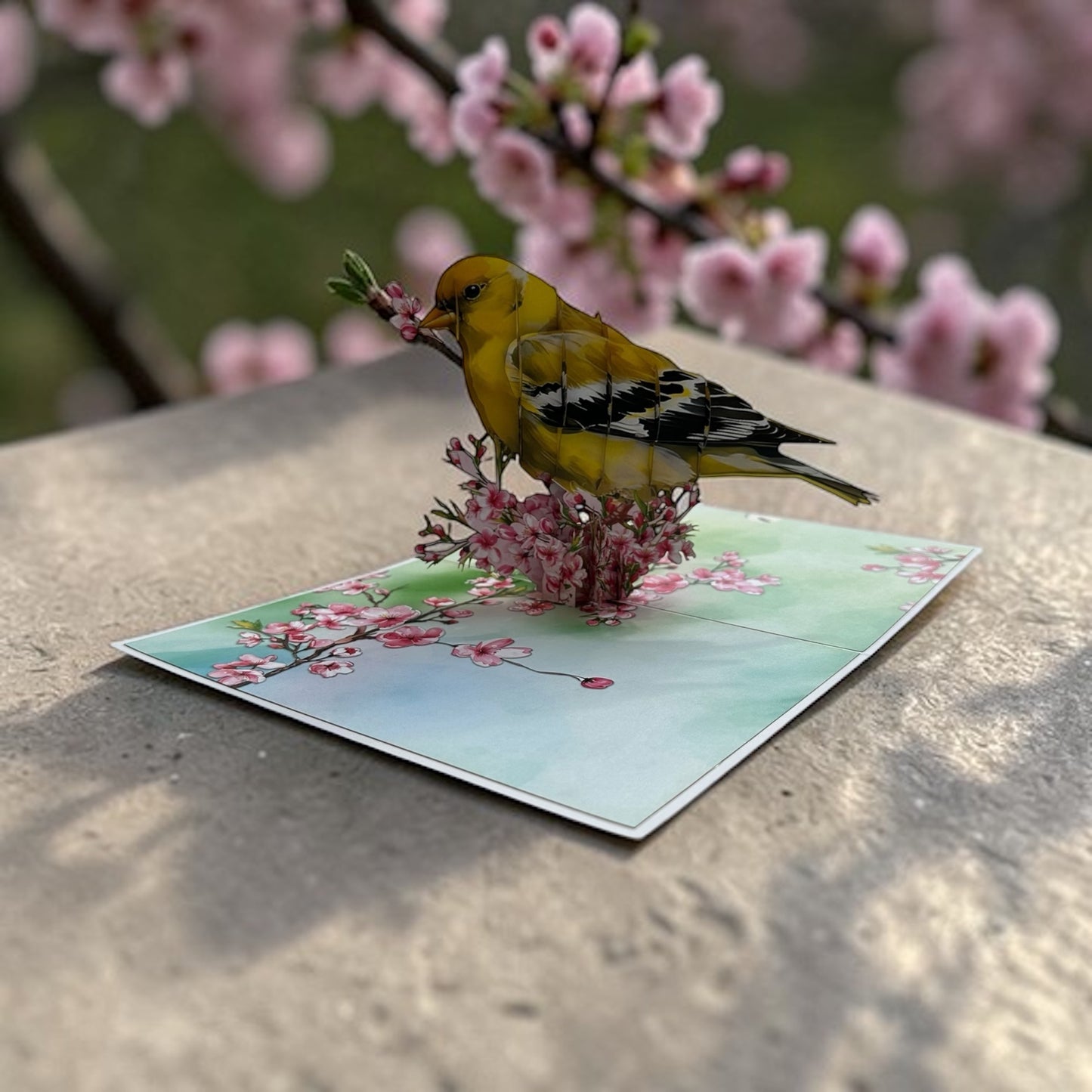 American Goldfinch  Pop Up Card