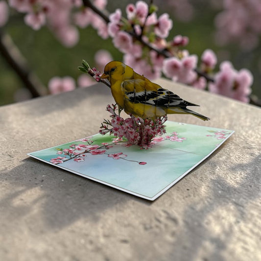 American Goldfinch  Pop Up Card