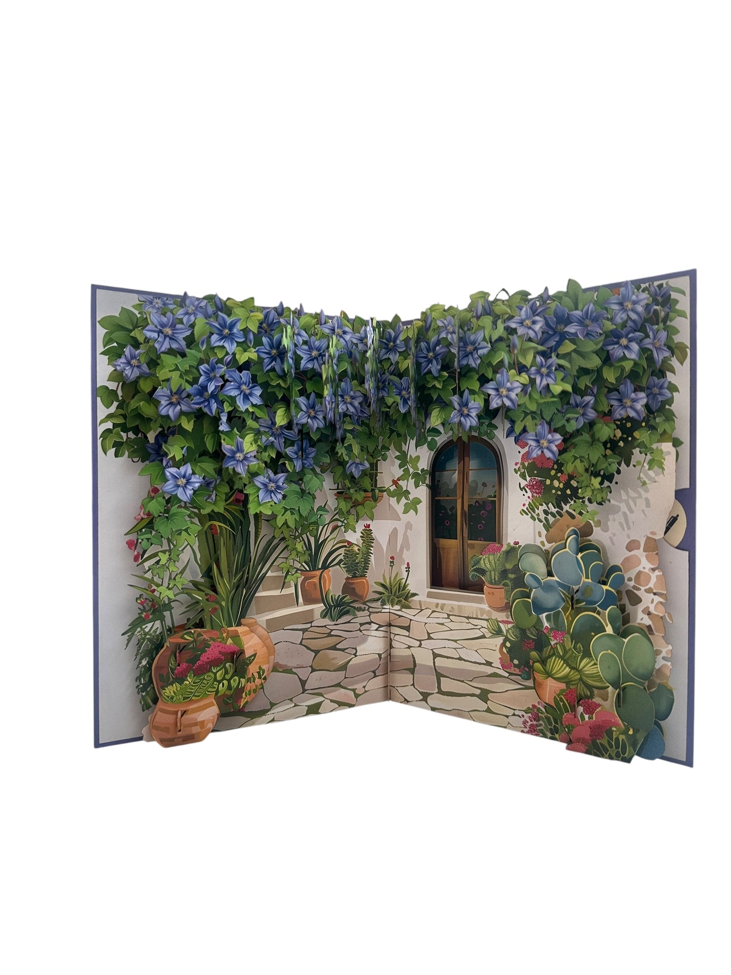 Clematis Garden Pop Up Card