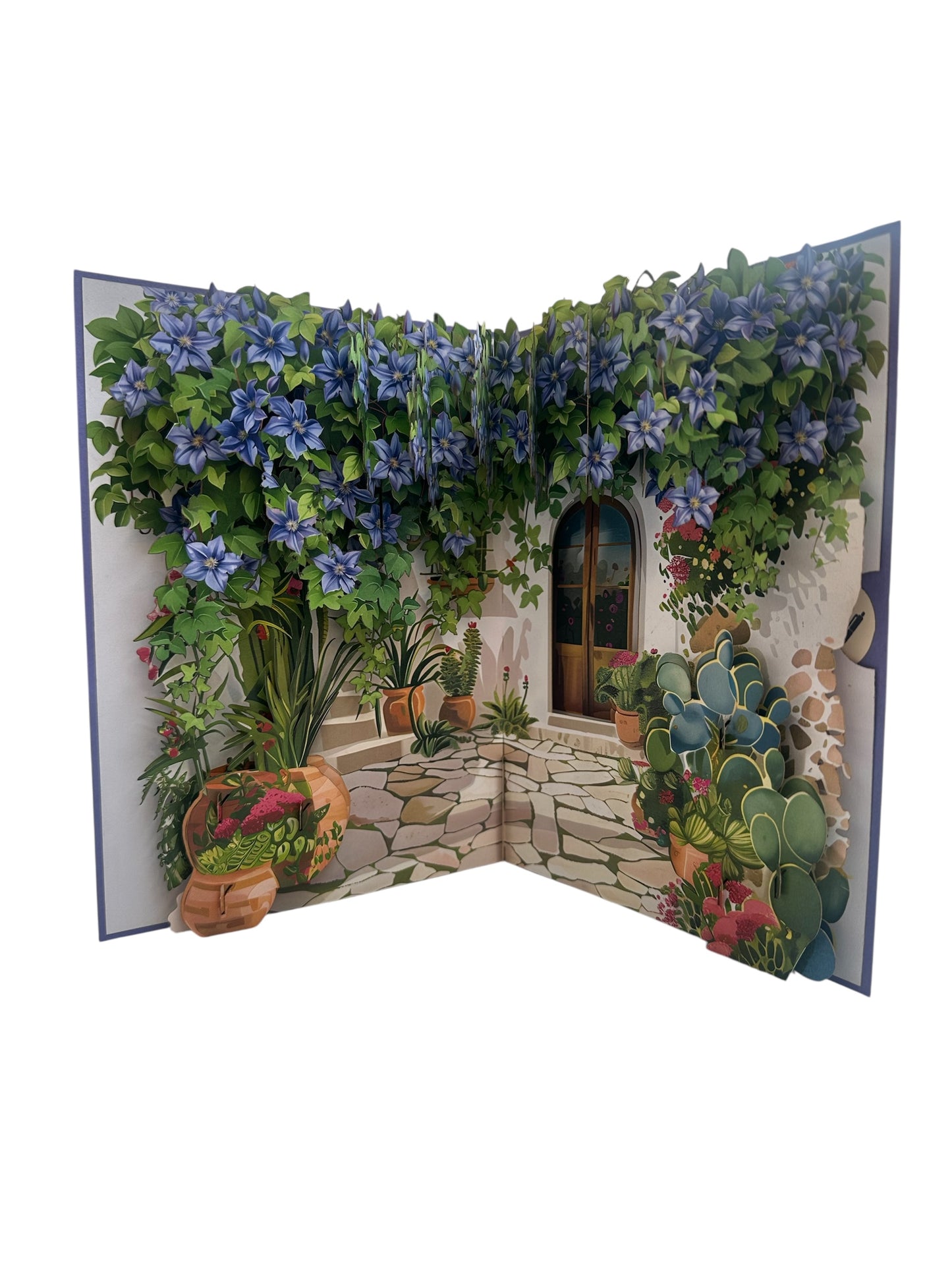 Clematis Garden Pop Up Card