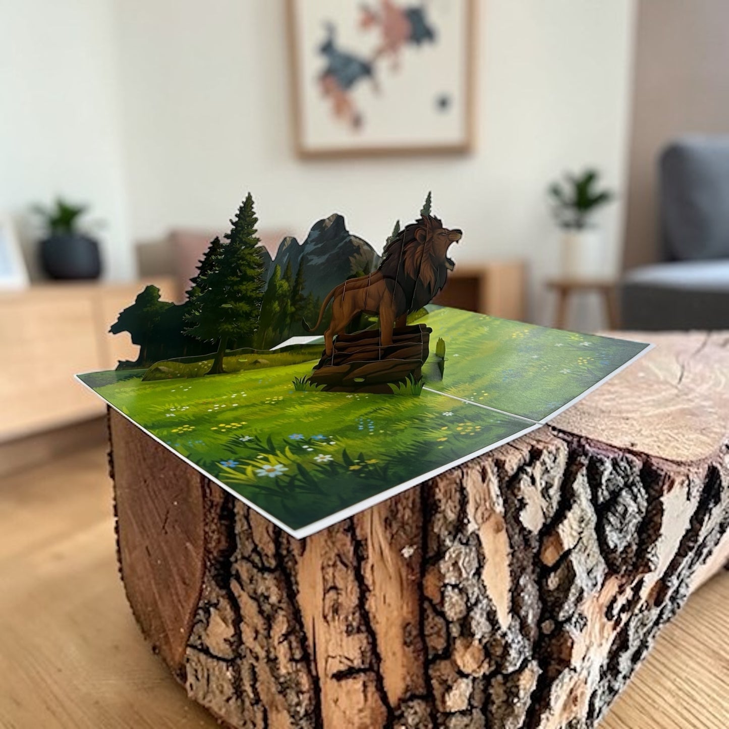 Keep Calm and Roar  Pop Up Card