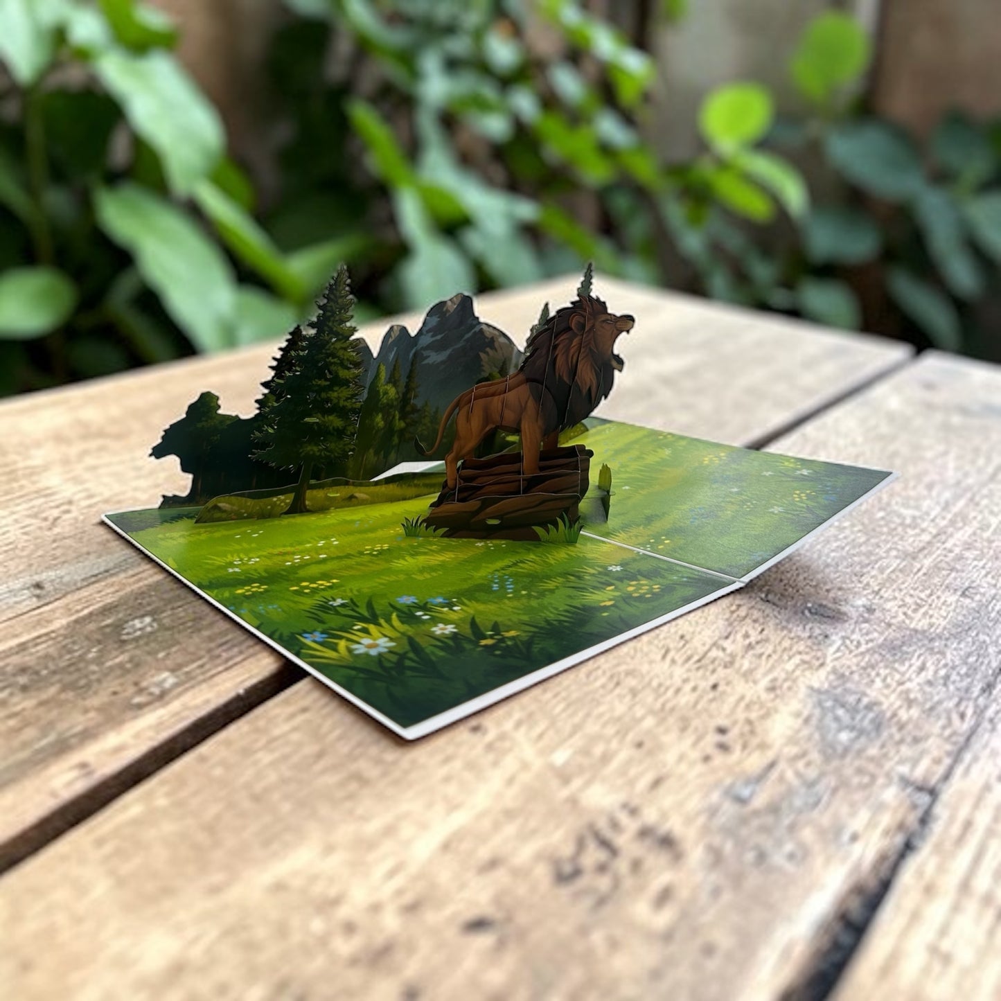 Keep Calm and Roar  Pop Up Card