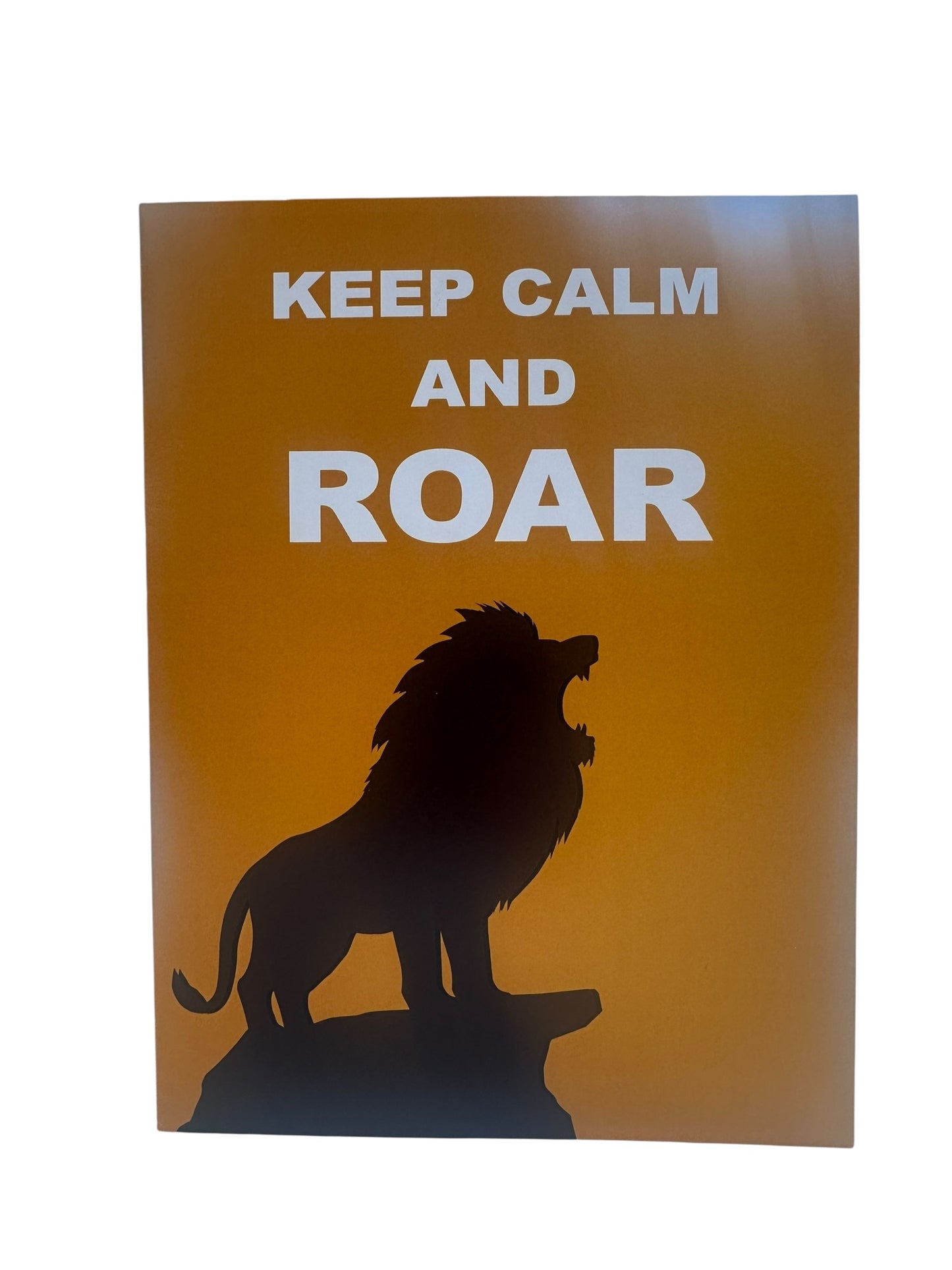 Keep Calm and Roar  Pop Up Card