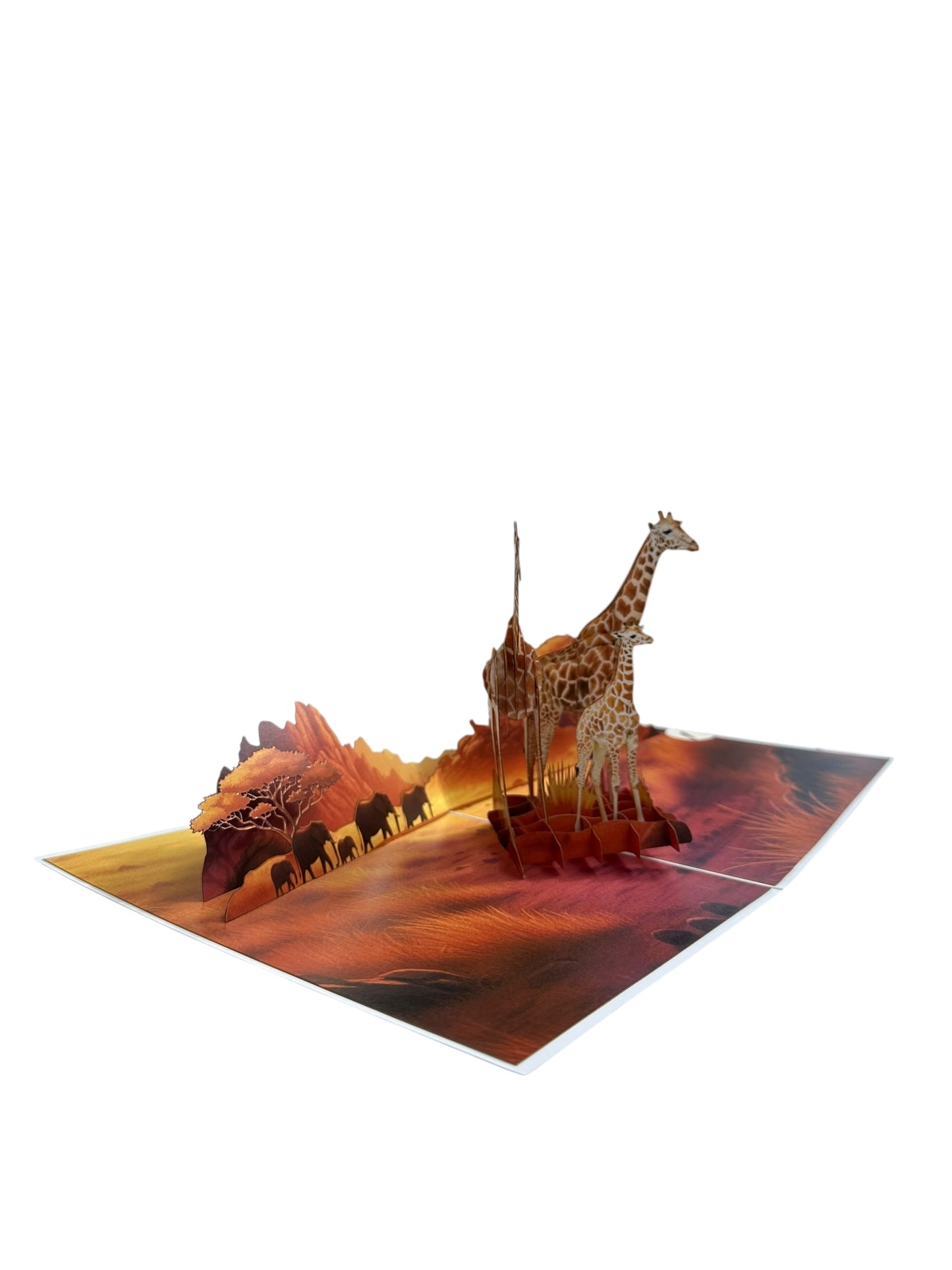 Giraffe Pop Up Card