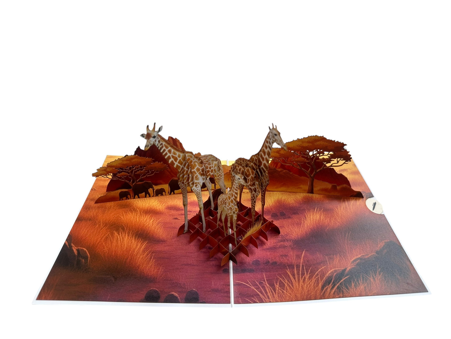 Giraffe Pop Up Card