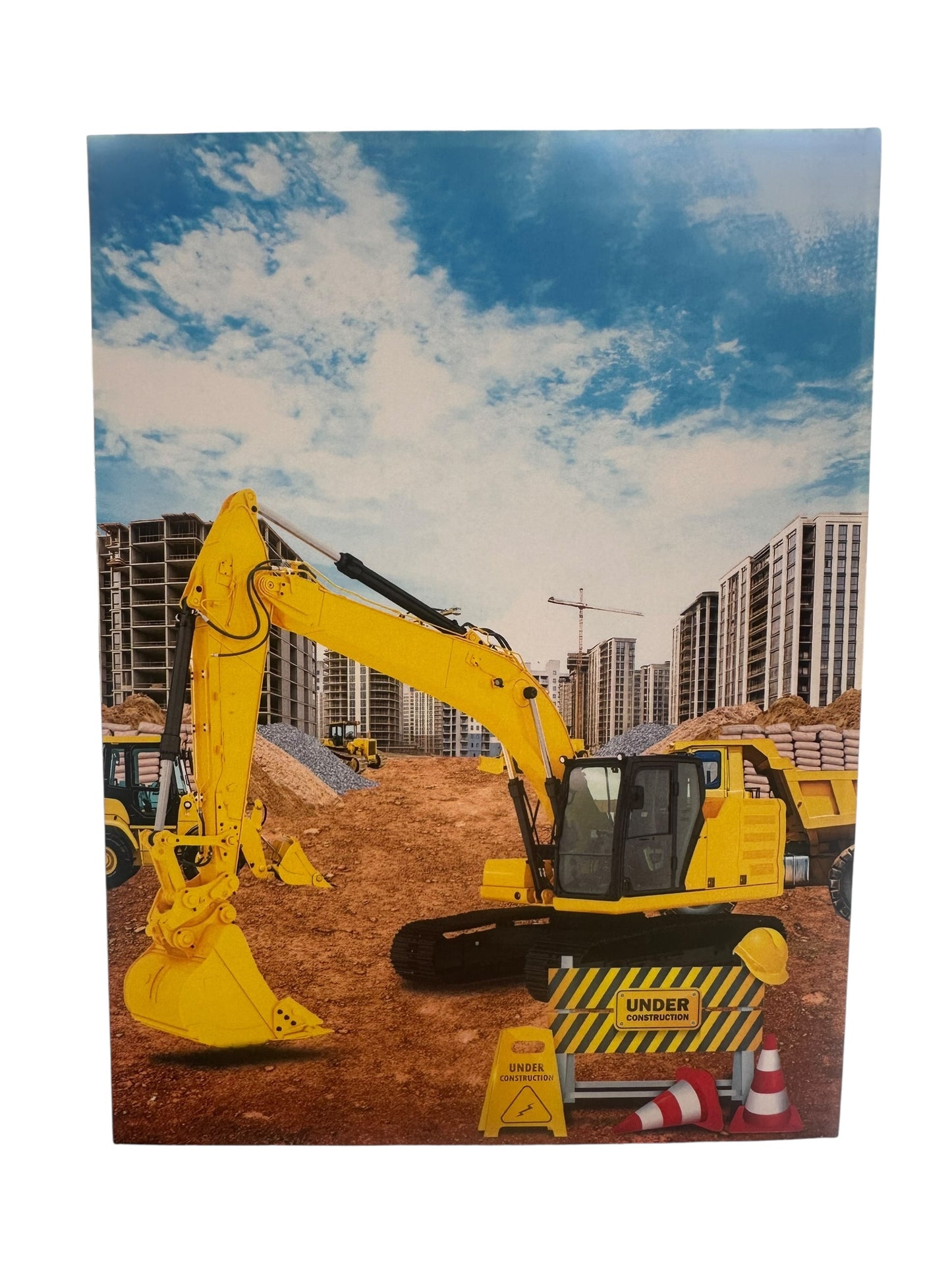 Excavator Pop Up Card