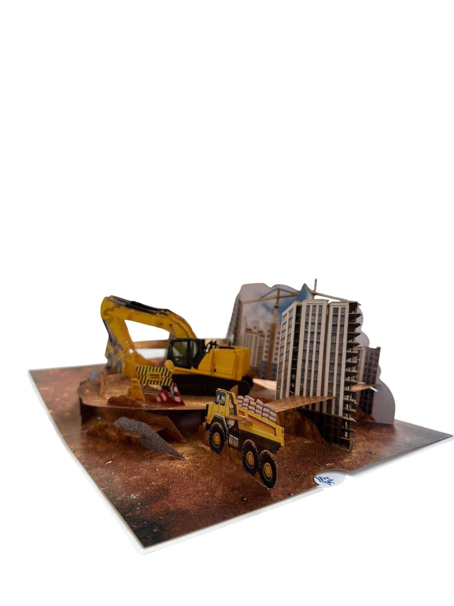 Excavator Pop Up Card