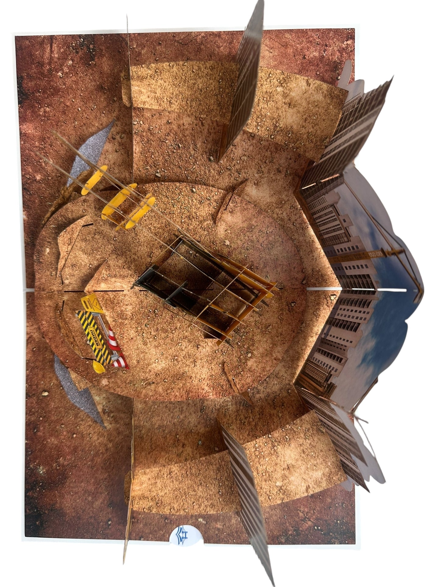 Excavator Pop Up Card