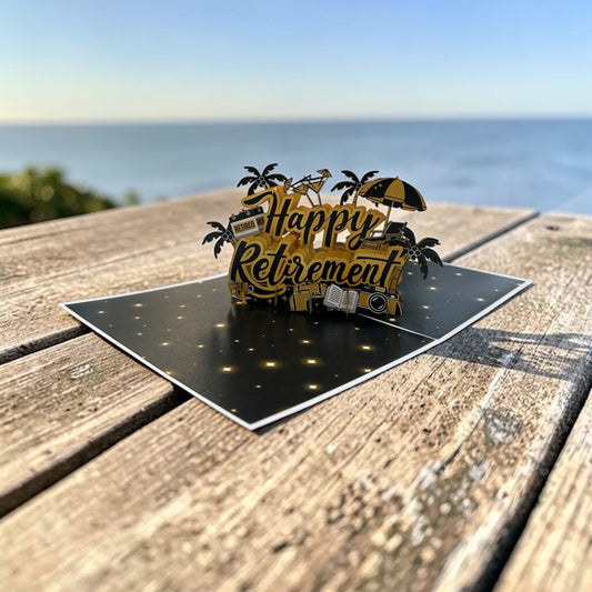 Happy Retirement Pop Up Card