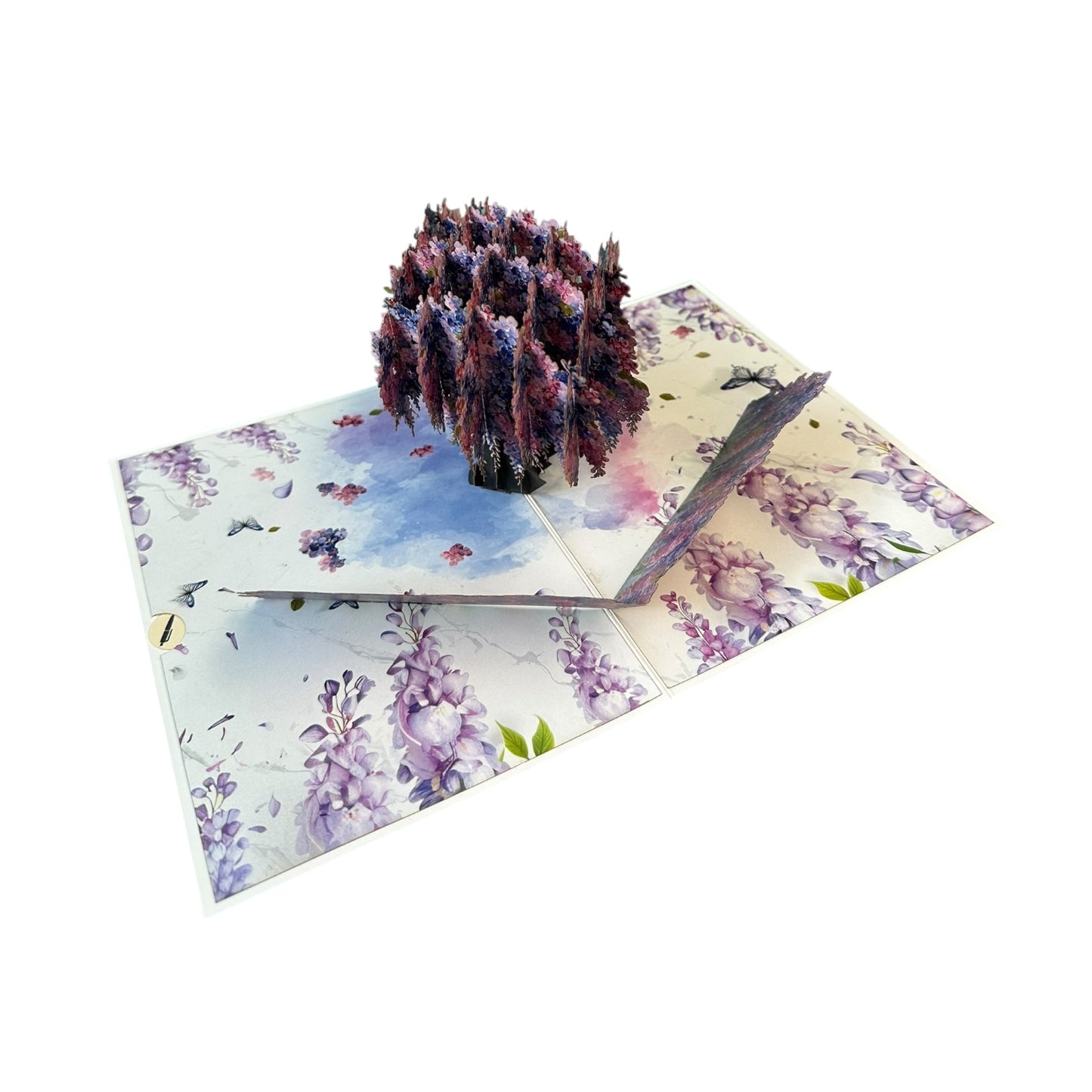 Purple Tree  Pop Up Card