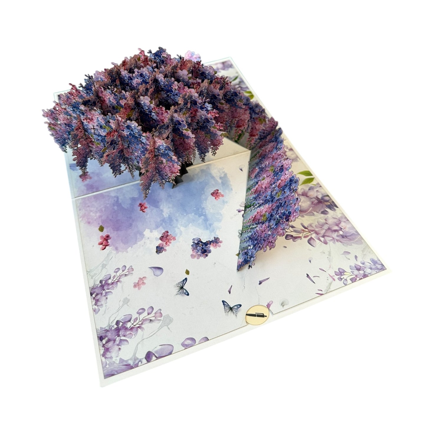 Purple Tree  Pop Up Card