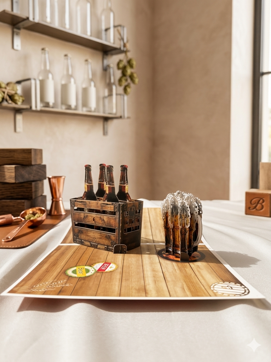 Beer Pop-Up Card