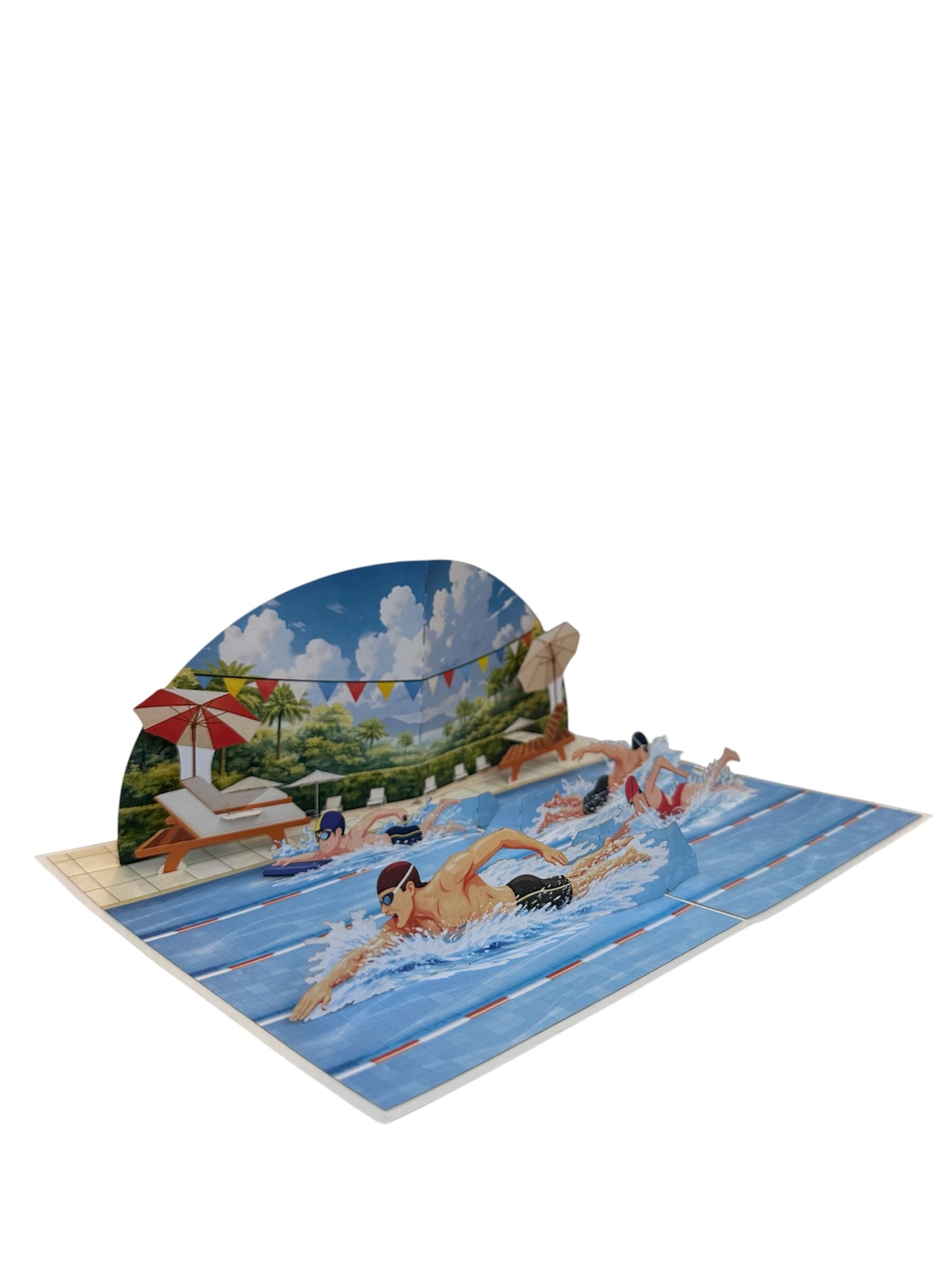 Swiming  Pop-Up Card