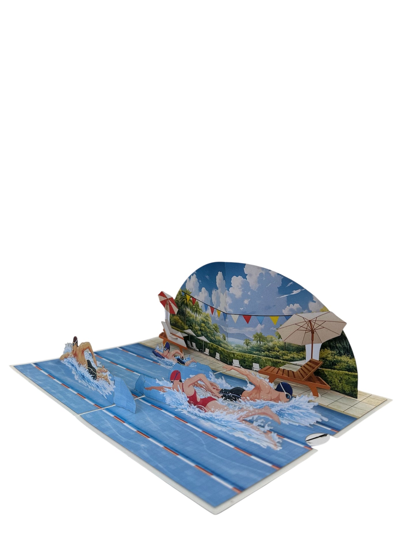 Swiming  Pop-Up Card