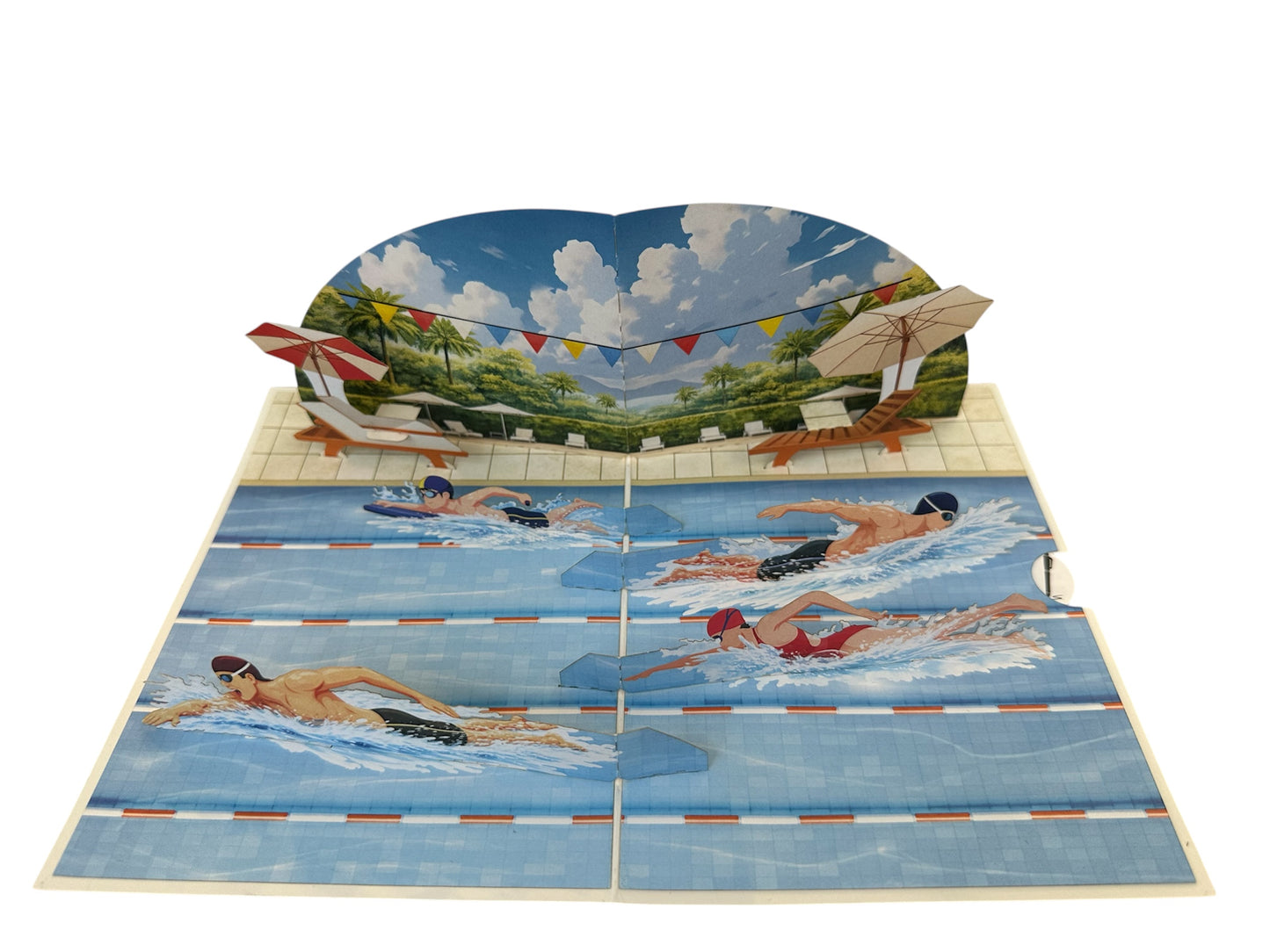 Swiming  Pop-Up Card