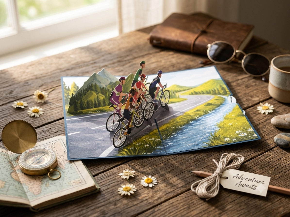 Cycling  Pop-Up Card