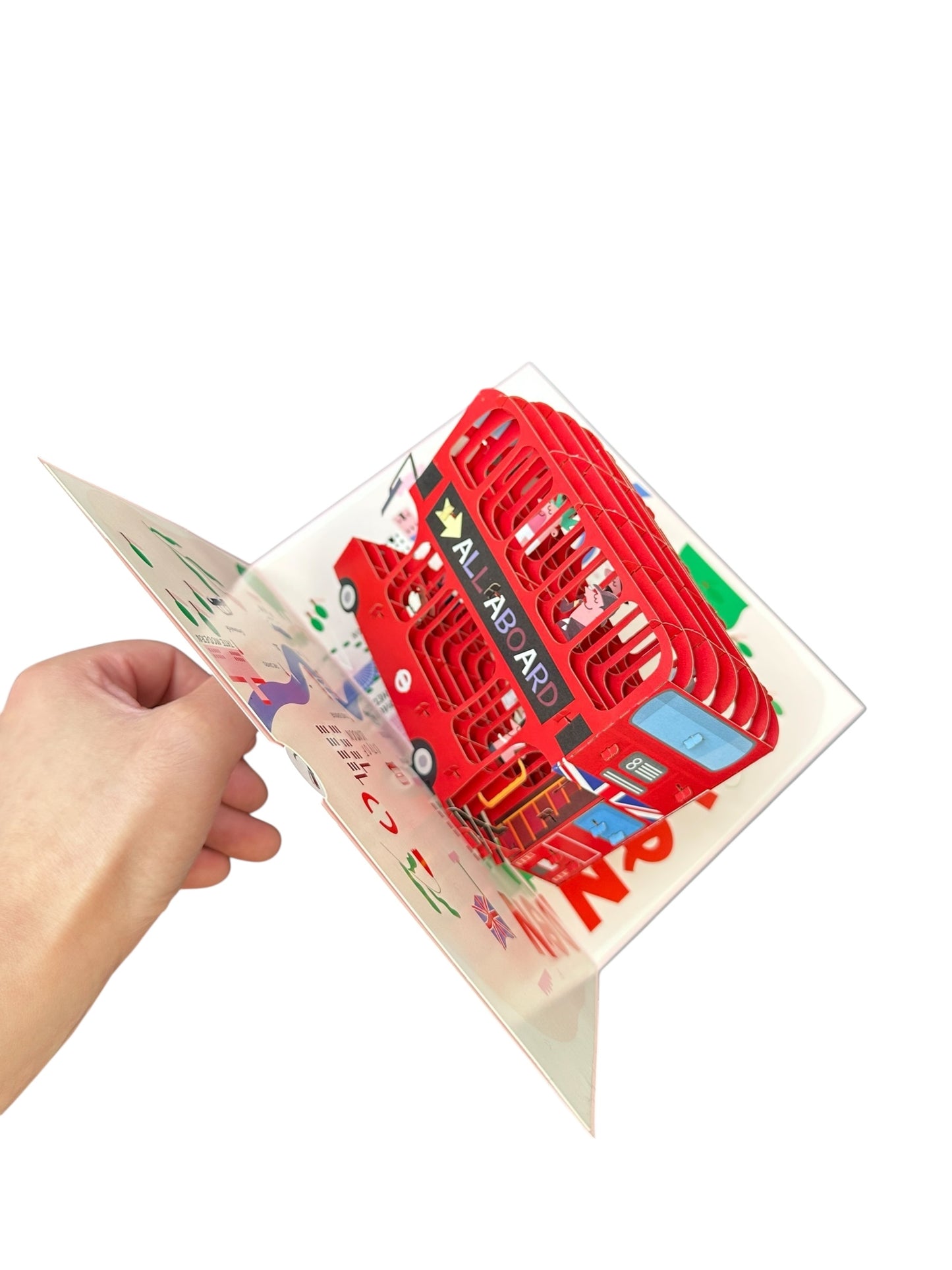 Double Deck Bus Pop-Up Card