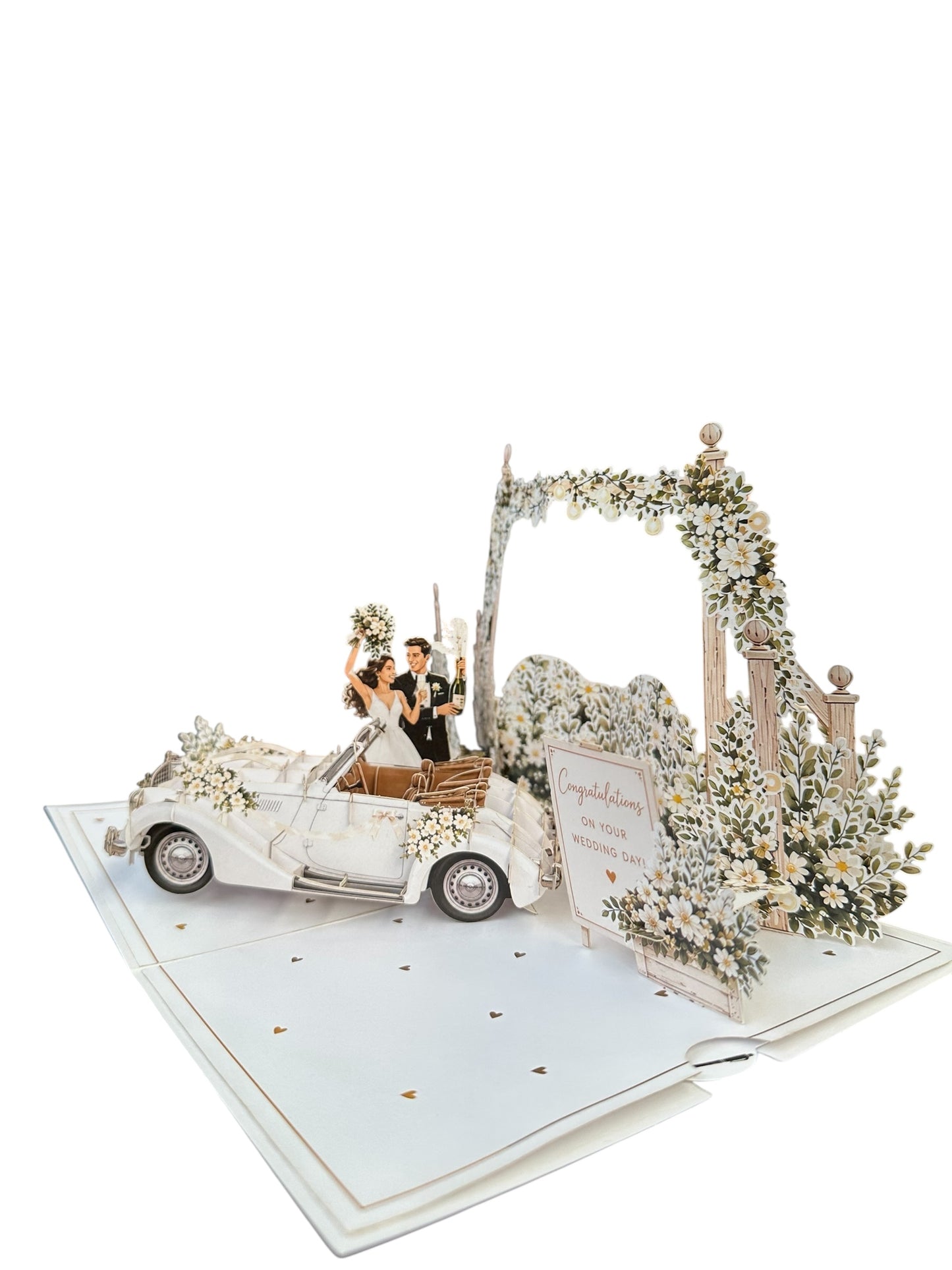 Wedding Car pop up card