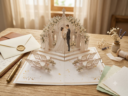 Happy Wedding  pop up card