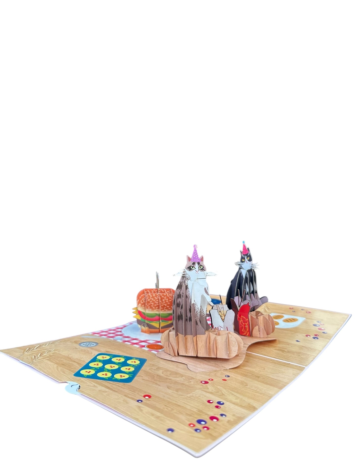 Cat Birthday  pop up card