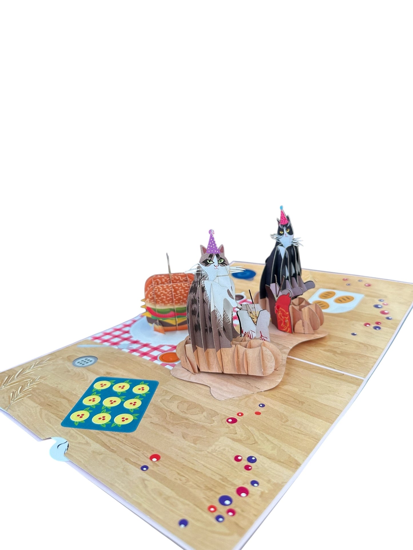Cat Birthday  pop up card