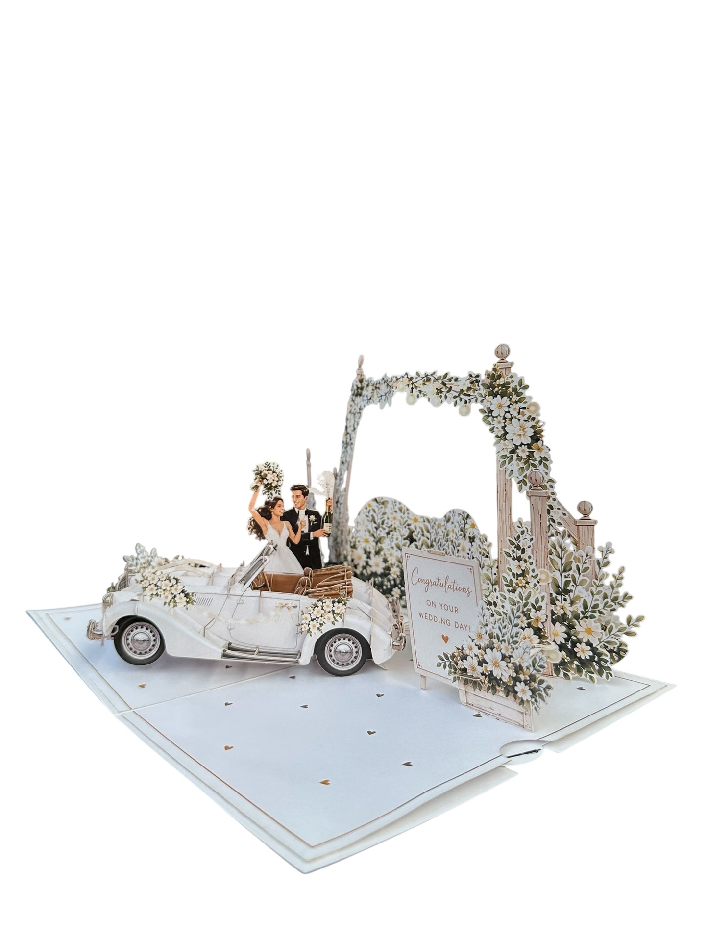 Wedding Car pop up card
