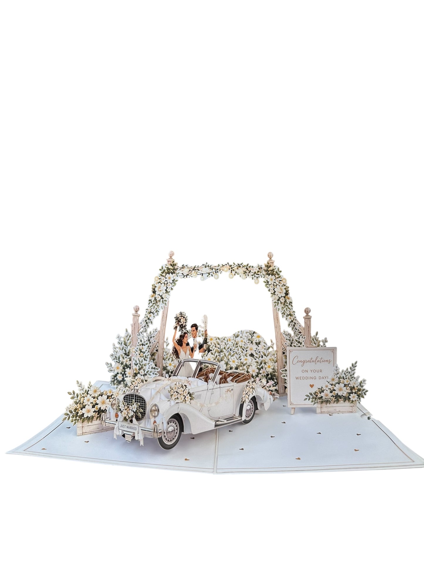 Wedding Car pop up card