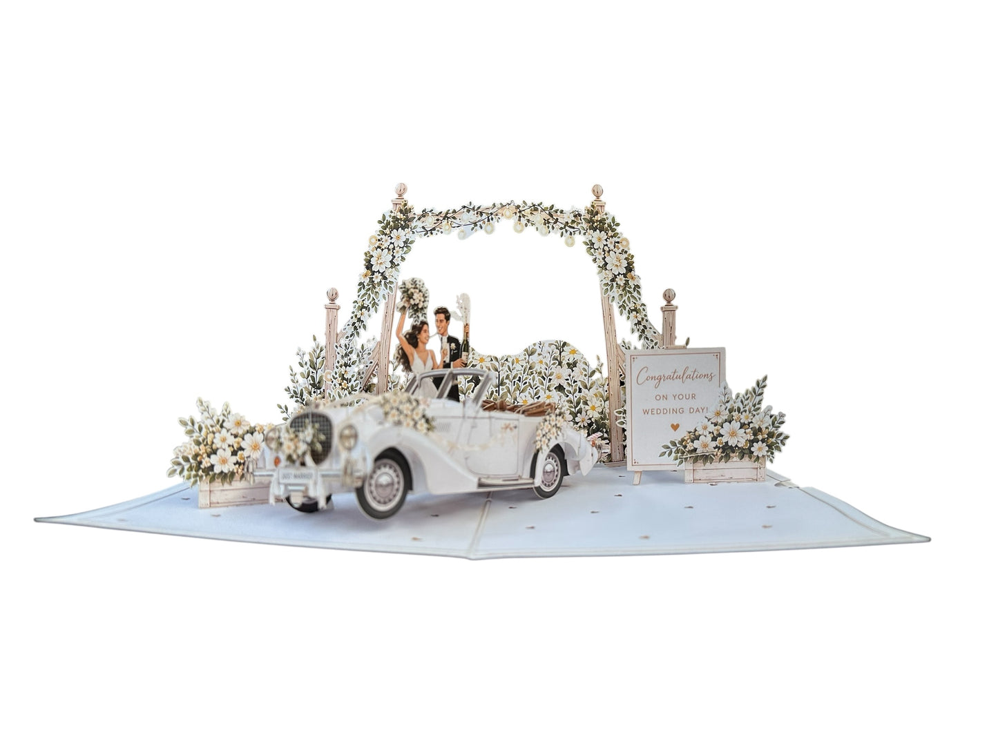 Wedding Car pop up card