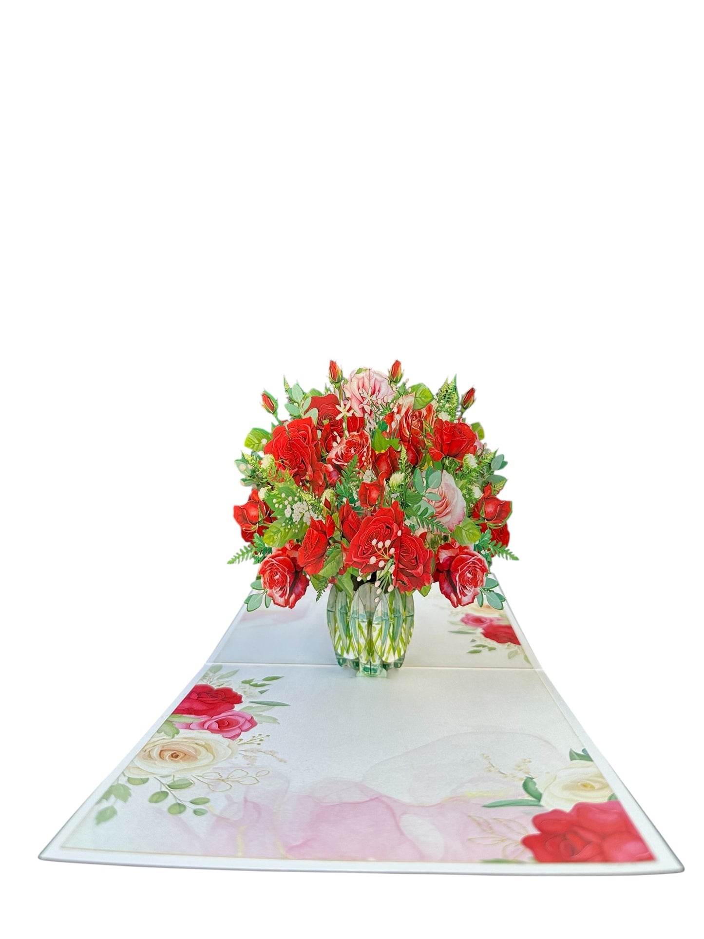 Red Rose Pop Up Card