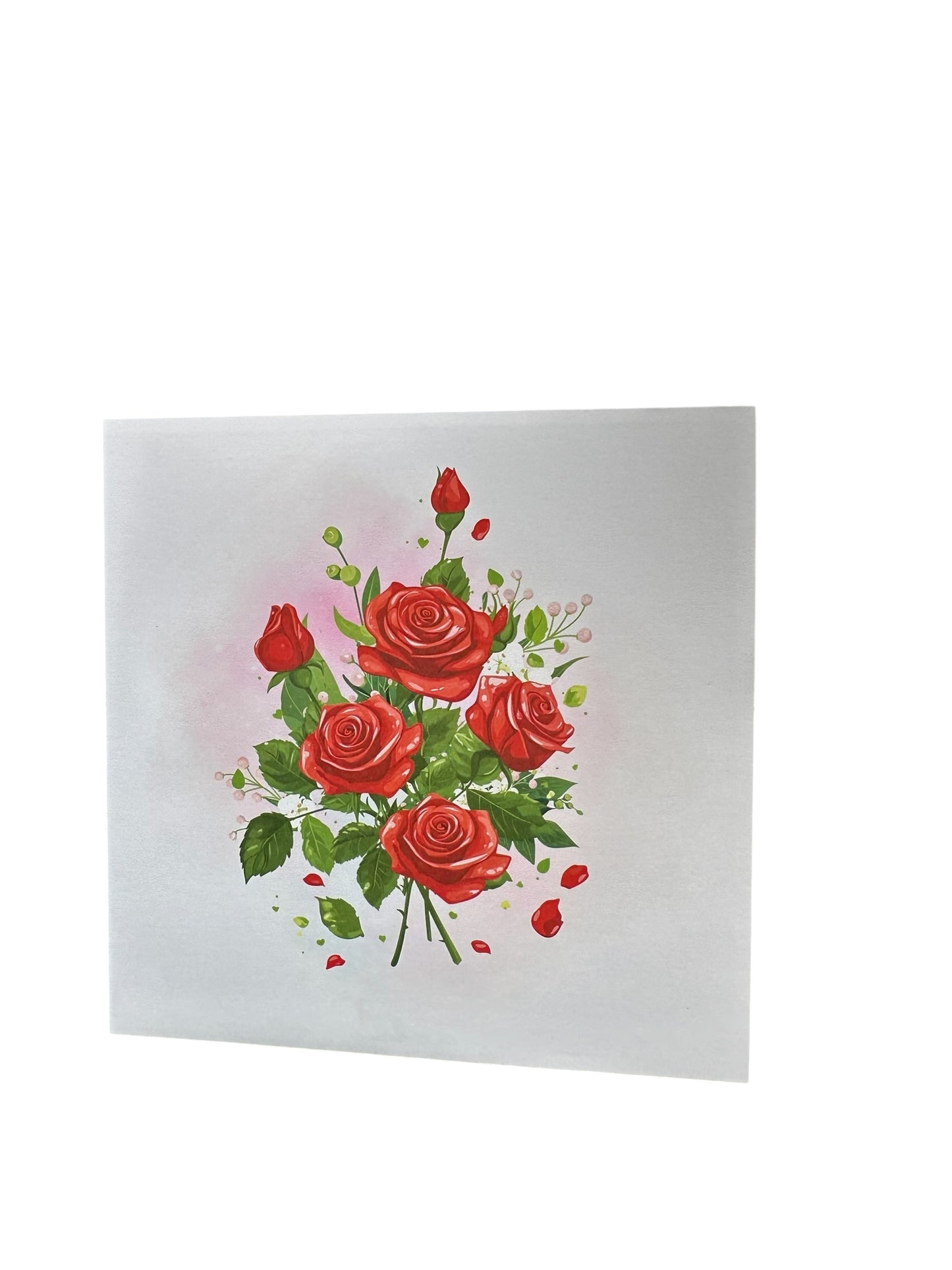 Red Rose Pop Up Card