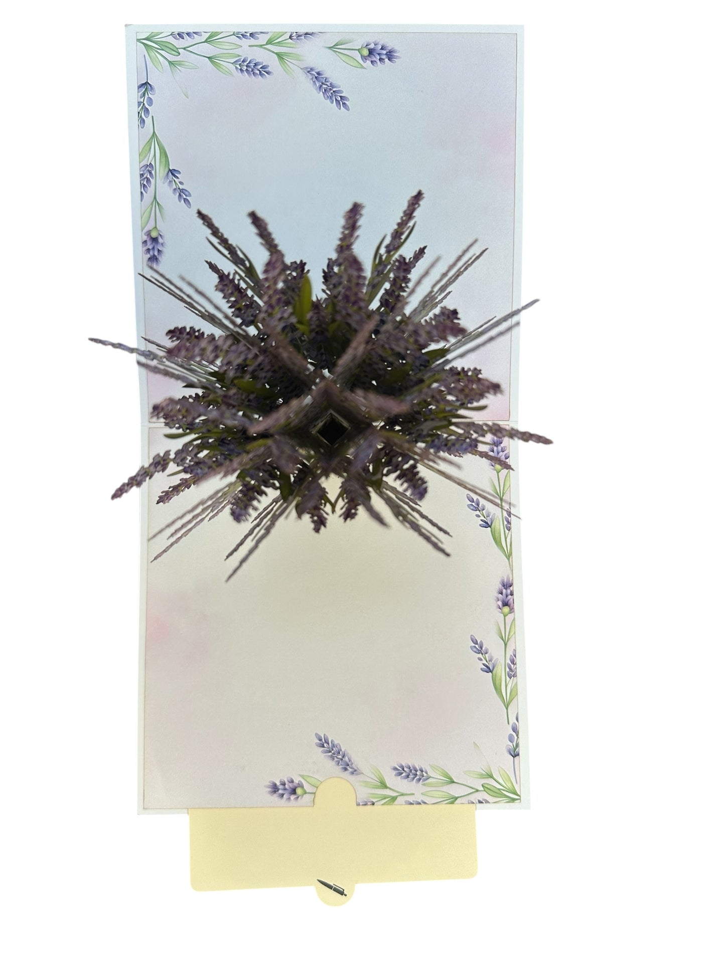 Lavender Pop Up Card