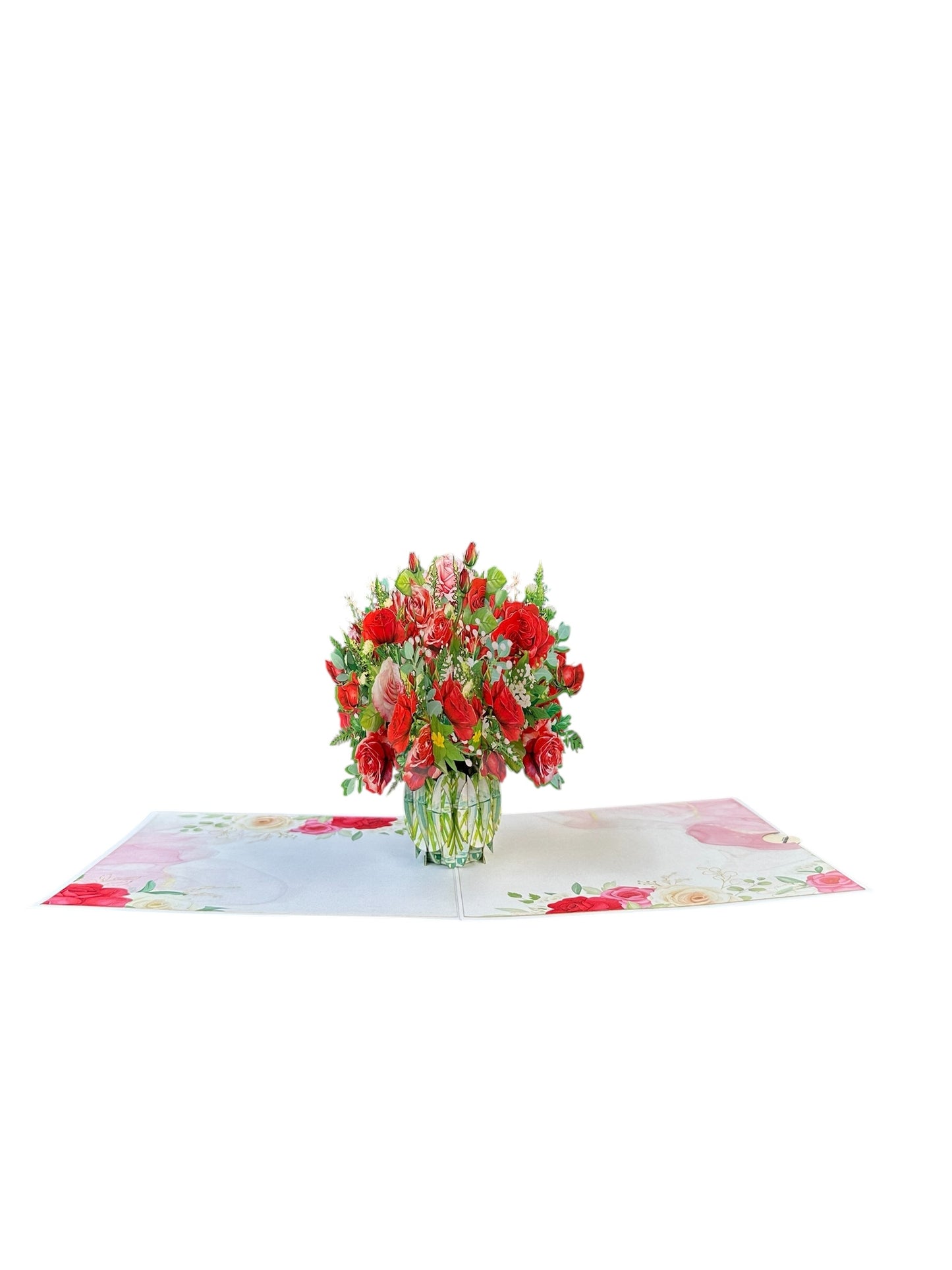 Red Rose Pop Up Card