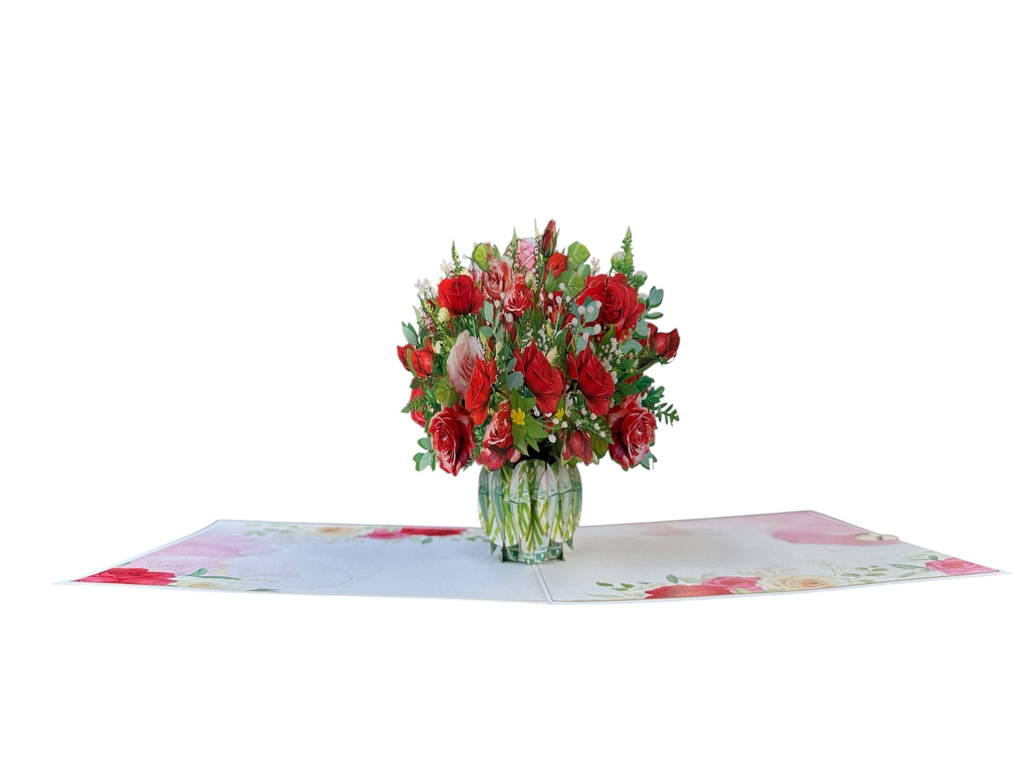 Red Rose Pop Up Card