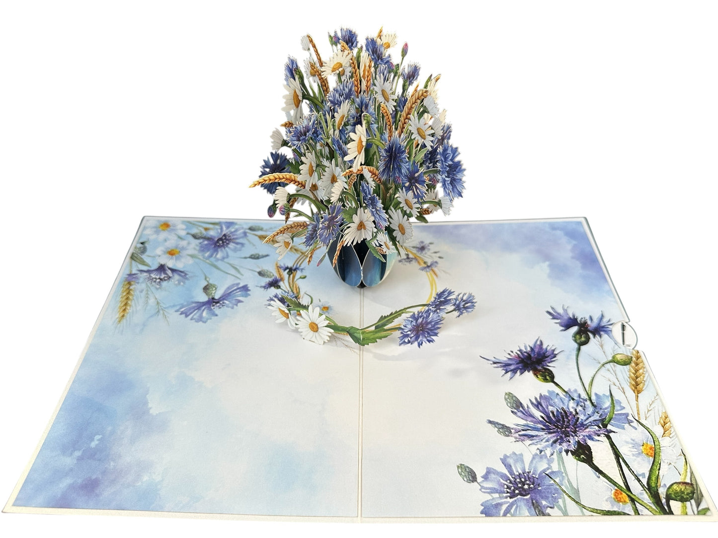 Cornflowers Pop Up Card