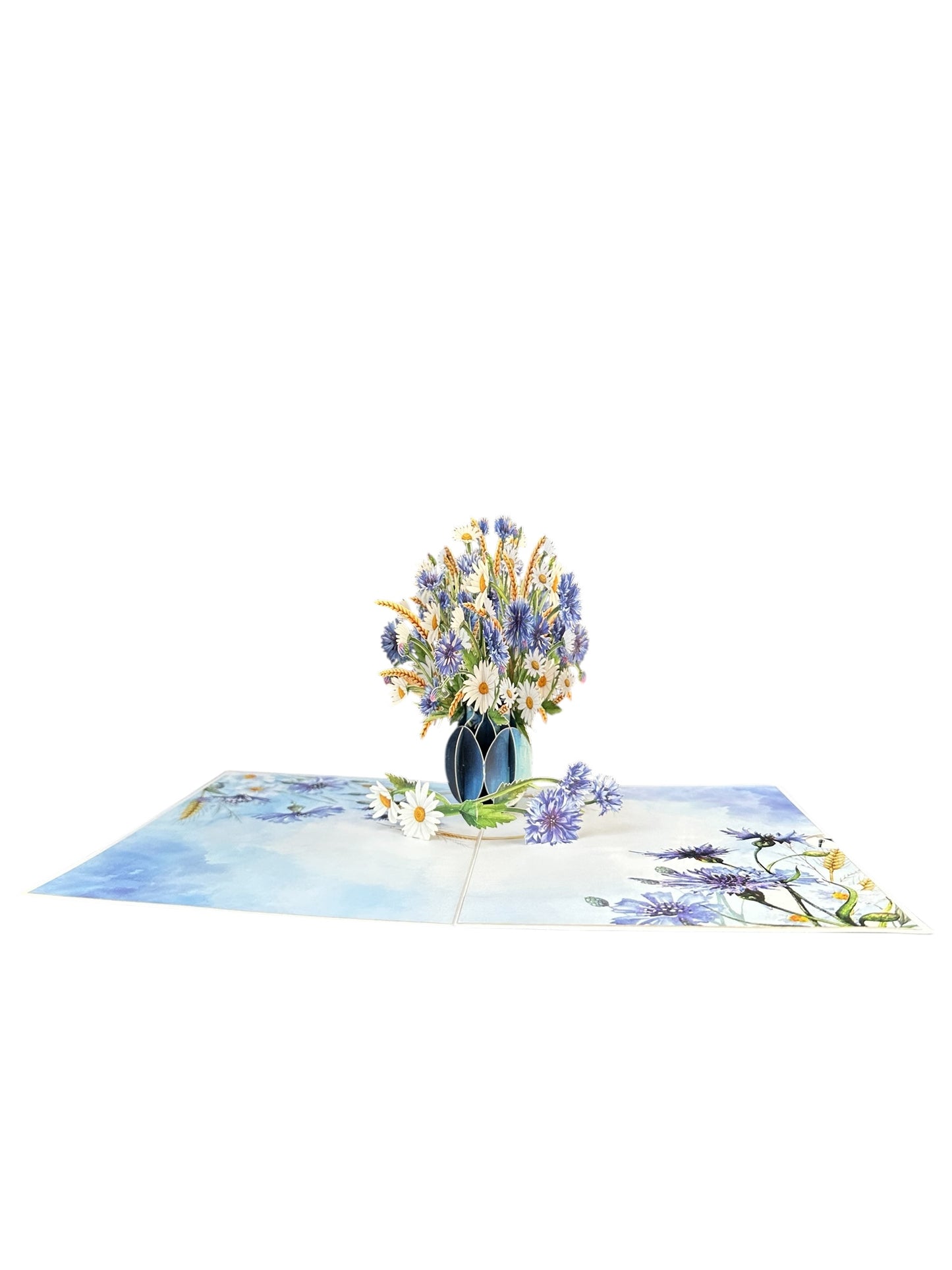 Cornflowers Pop Up Card