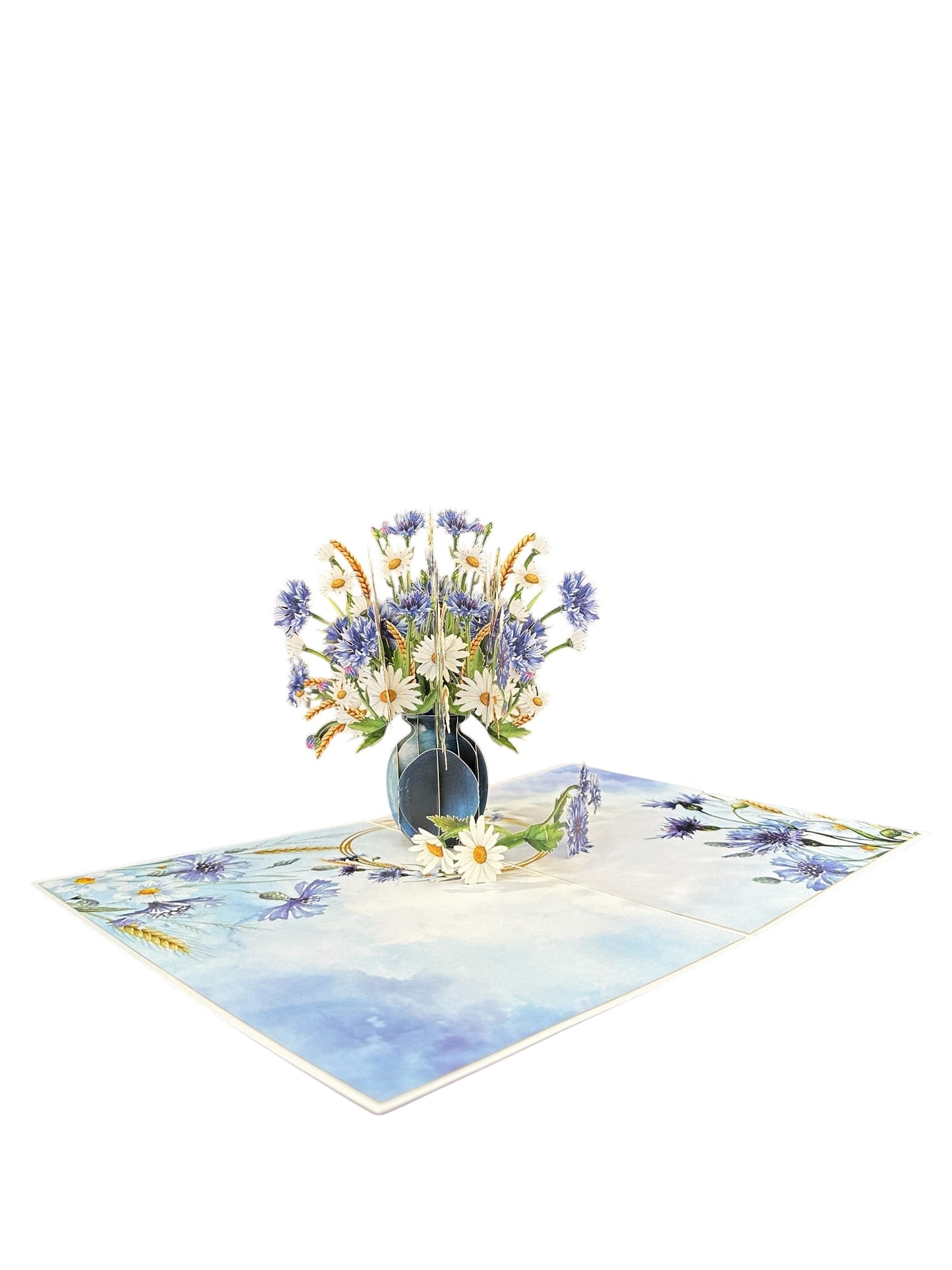 Cornflowers Pop Up Card