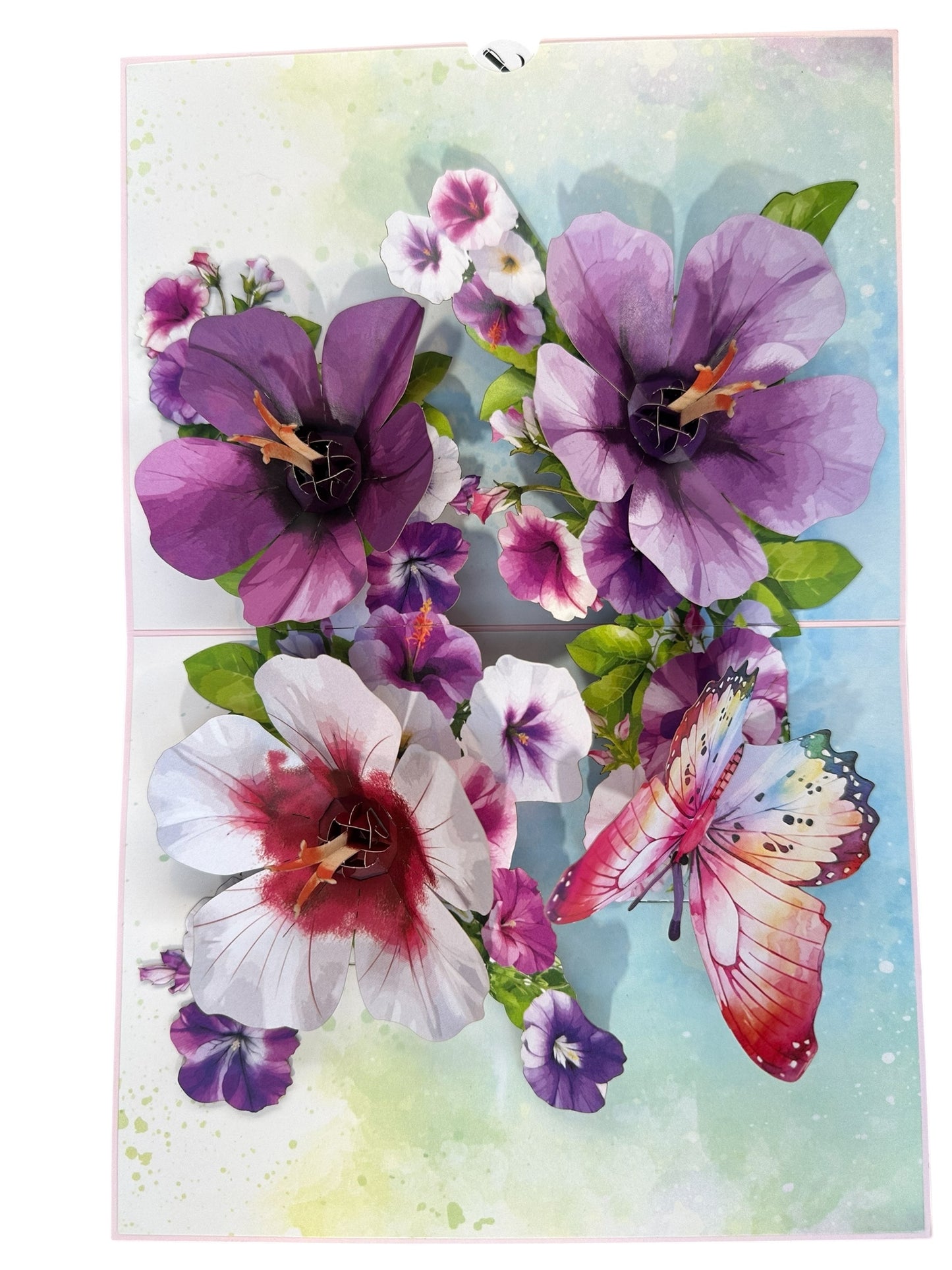 Petunias Flowers  Pop Up Card