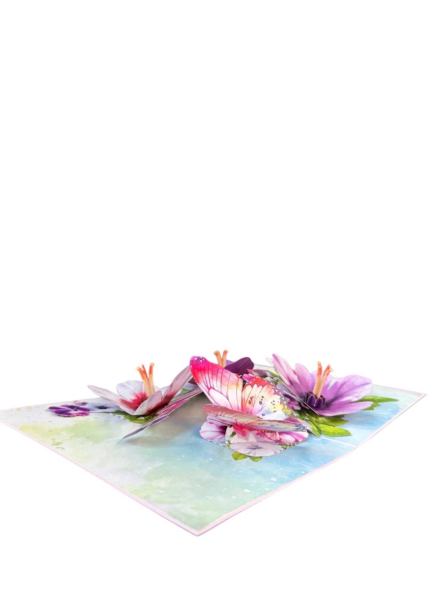 Petunias Flowers  Pop Up Card
