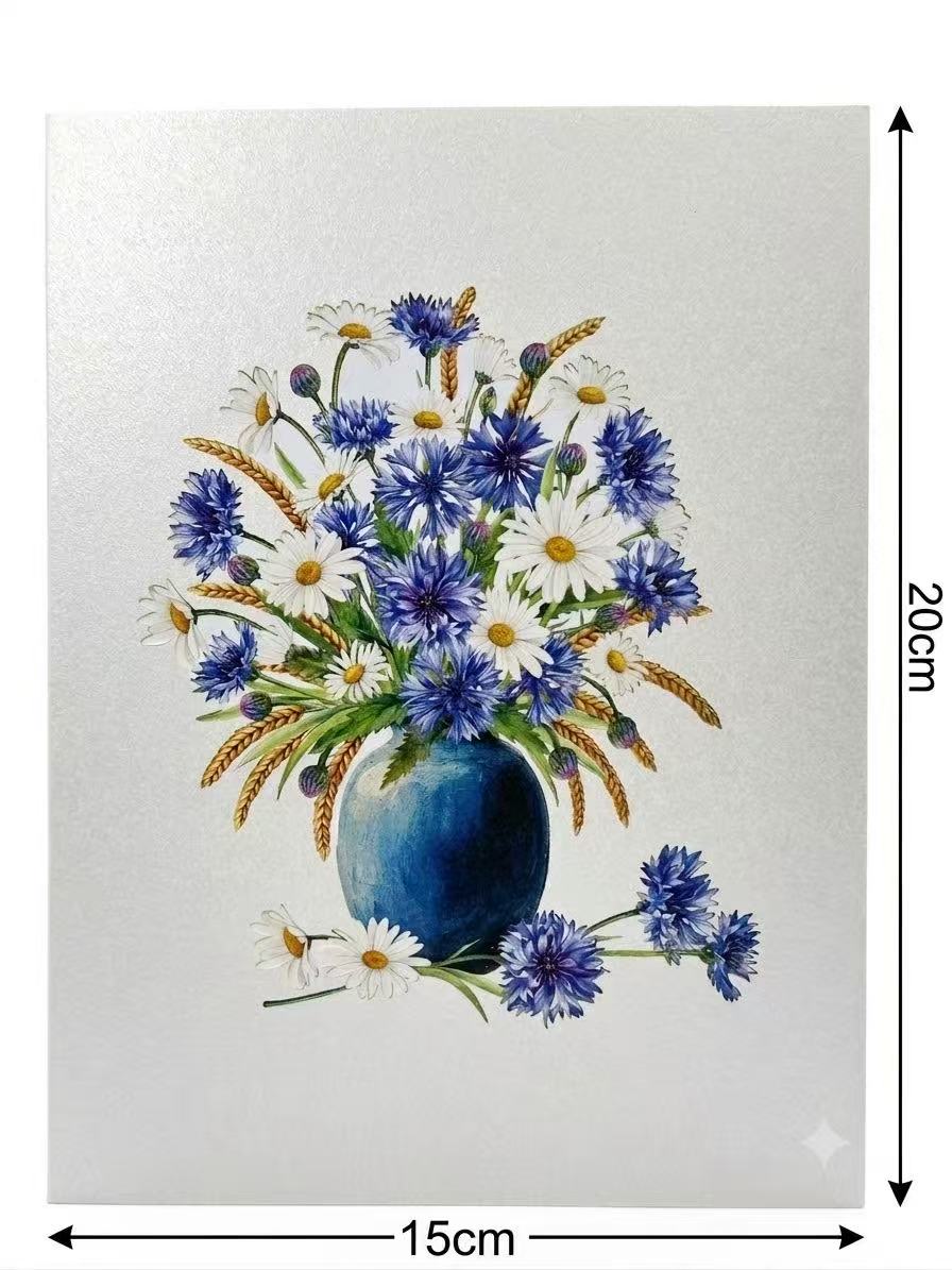 Cornflowers Pop Up Card