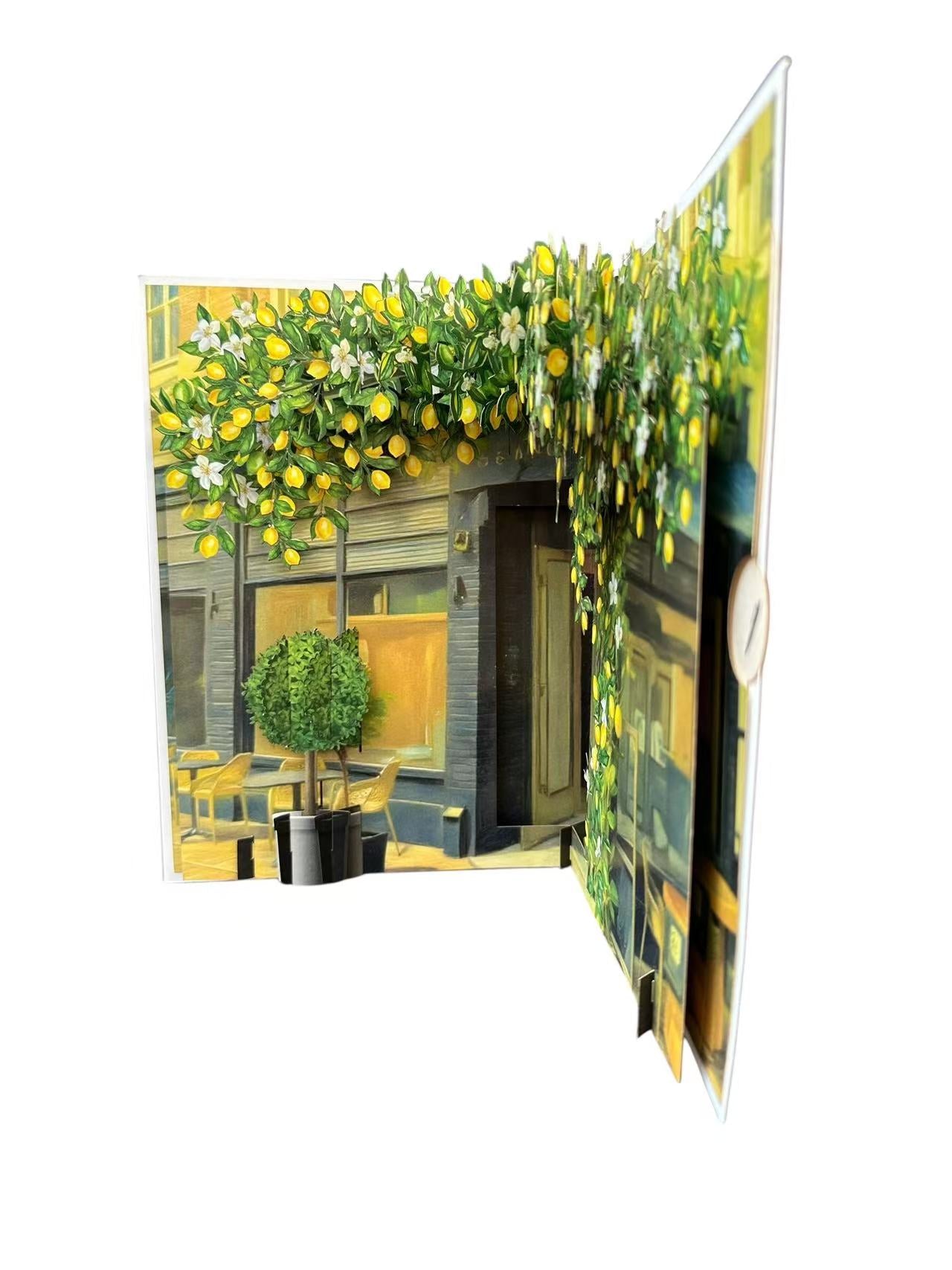 Lemon Cafe  Pop Up Card