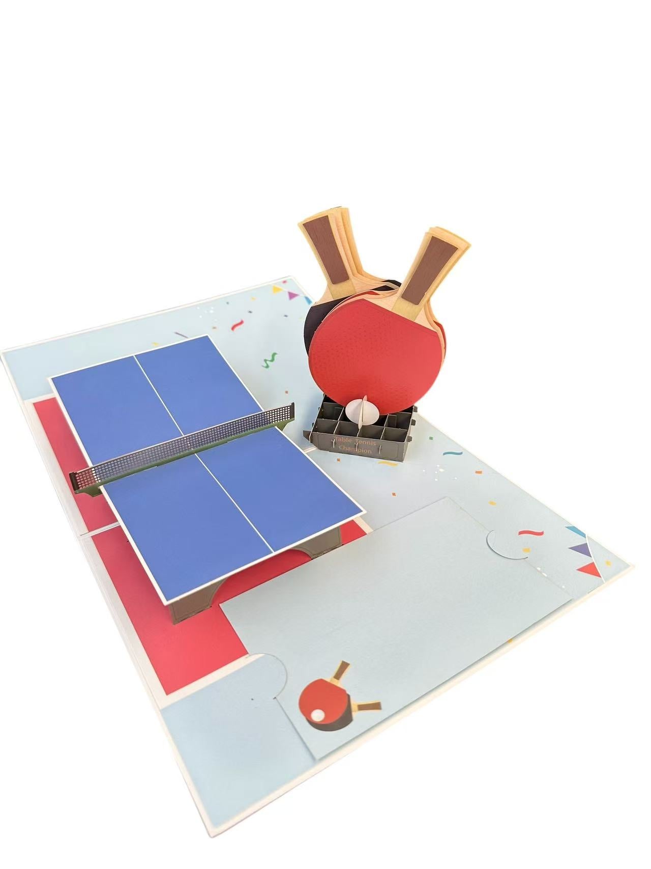 Table Tennis  Pop Up Card