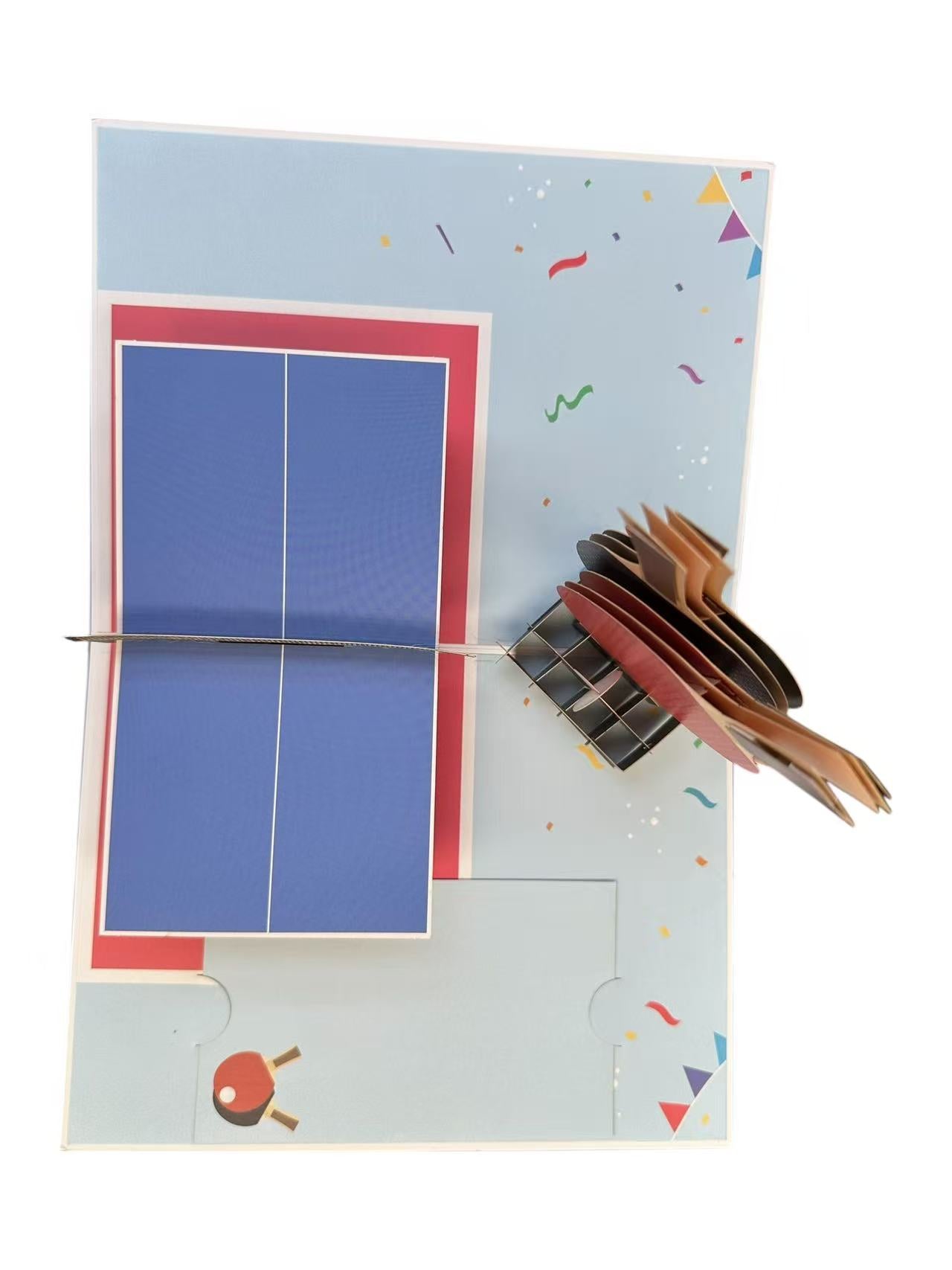 Table Tennis  Pop Up Card