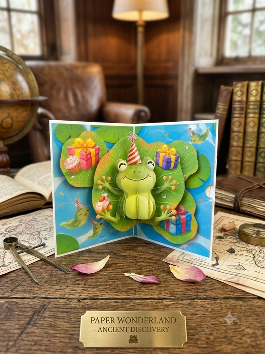 Birthday Frog Pop Up Card